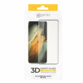 prio 3D Tempered Glass Screen Protector for Samsung A22 5G black