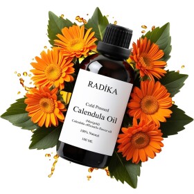 Calendula Oil, Cold-Pressed, 100% Pure, Organic, Natural, 30 ml