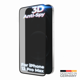 prio 3D Anti-Spy Tempered Glass for iPhone 12 Pro Max black