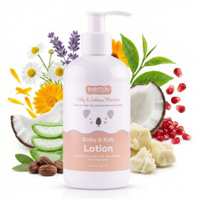 Babyton Baby &amp;amp; Kids Lotion 250ml | Vegan, Hypoallergenic, With Aloe Vera &amp;amp; Shea Butter