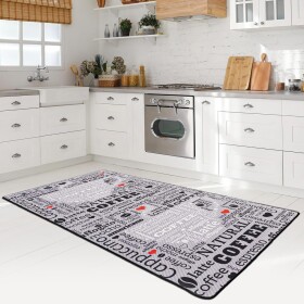 miqna Modern Kitchen Rug Gel Runner Kitchen Runner with Non-Slip