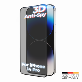 prio 3D Anti-Spy Tempered Glass for iPhone 14 Pro black