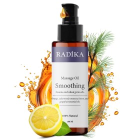 Massage oil, smoothing massage oil, 100% pure, organic, natural, 100 ml