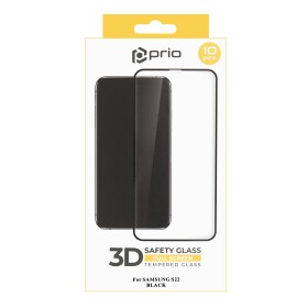 prio 10x ochranné 3D tvrzené sklo pro Samsung S22 černé