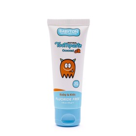 Babyton Natural Toothpaste Tropical Flavor, SLS/Fluoride/Paraben Free 50ml