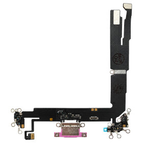 Charging Port Flex for iPhone 16 Plus pink