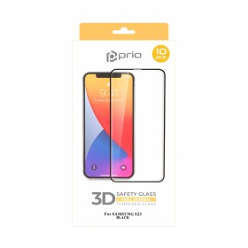 prio 10x 3D Tempered Glass Screen Protector for Samsung S23 black