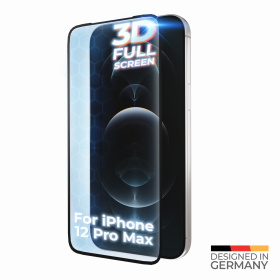 prio 3D Tempered Glass Screen Protector for iPhone 12 Pro Max black