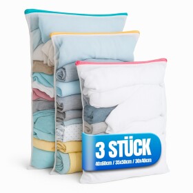 Waszak met rits, Set 3, 40x60cm, 35x50cm, 30x40cm, wasnet