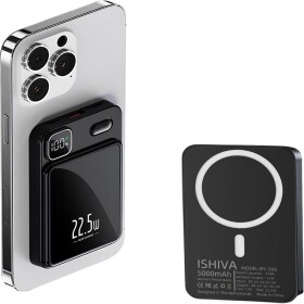 UFUZON Ishiva Magnetic Wireless Power Bank 5000 mAh, 22.5W USB-C