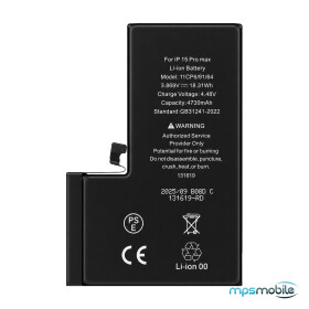 Diagnosable High-Capacity 4730mAh Battery for iPhone 15 Pro Max