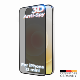 prio 3D Anti-Spy Tempered Glass for iPhone 12 mini black