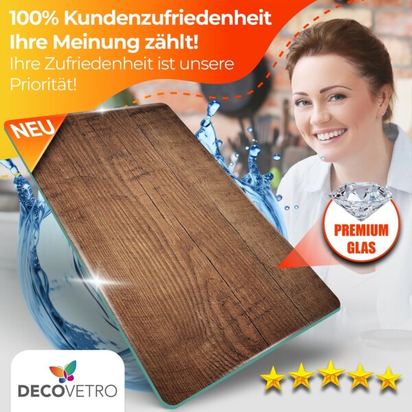 Decovetro Glass Cutting Board | 40x30cm | Glass Cutting Board | Easy to clean