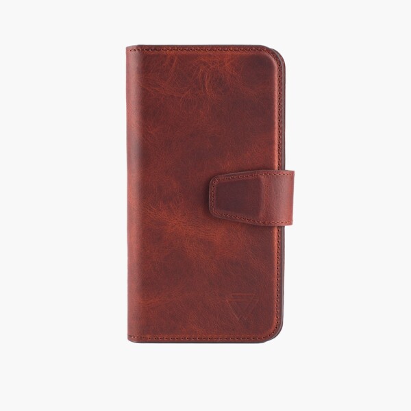 Funda de piel Wachikopa compatible con iPhone 16 Pro con ranura para tarjetas