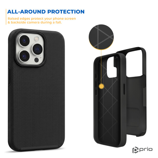 prio Schutzhülle / Case / Cover für iPhone 12 Pro Max schwarz