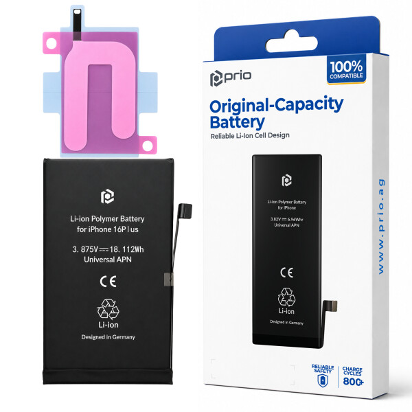 prio Battery for iPhone 16 Plus (Universal APN)