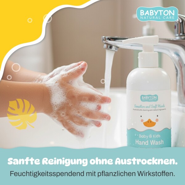 Babyton Hand Wash 250ml | Gentle, Moisturizing, Paraben-free, Fragrance-free