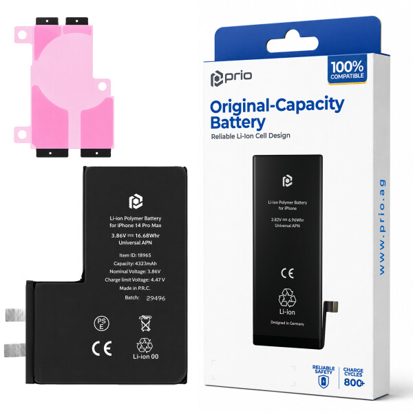 Cella batteria prio per iPhone 14 Pro Max (senza cavo flessibile)