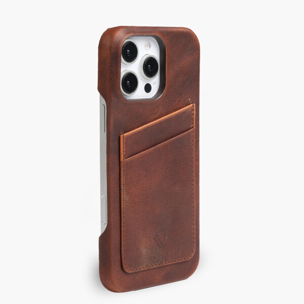 Wachikopa Full Wrap Lederhülle iPhone 16 Pro Max mit Kartenfächern
