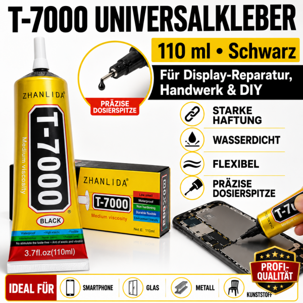 Colla universale Zhanlida T7000 110ml nera