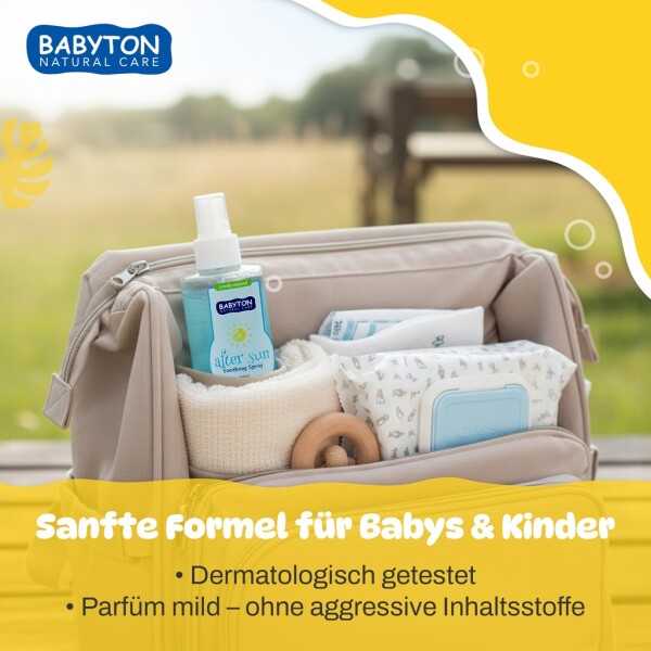 Babyton After Sun Spray 200ml | Cooling & Moisturizing Aloe Vera Care
