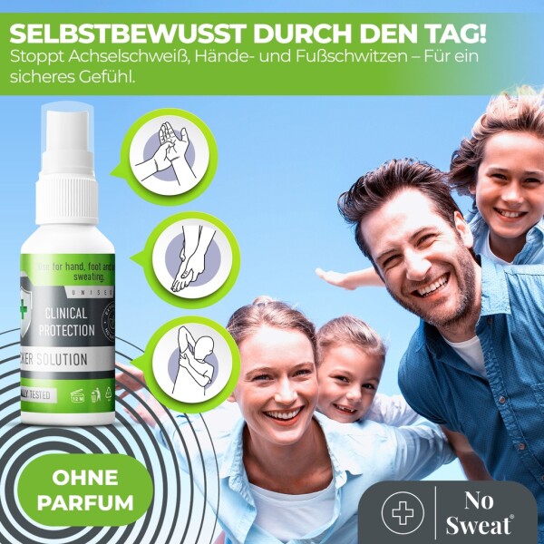 No Sweat Antiperspirant Spray 50ml - Extra Strong, 7-day protection against sweating