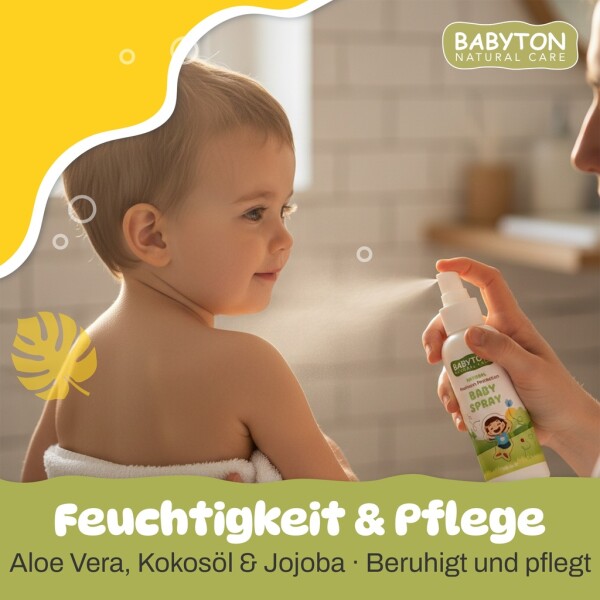 Babyton Organic Protective Baby Spray 100ml – Natural, Vegan, For Sensitive Skin