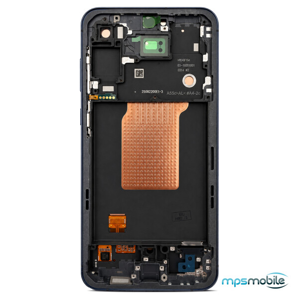 Samsung Display Ünitesi + Çerçeve (Montajlı) SM-A556 Galaxy A55 siyah/lacivert GH82-34305A