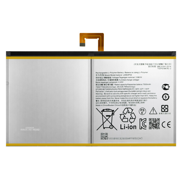 Lenovo Tab P11+ (TB-J616)/Tab P11 (TB-J606)/Tab P11 5G (TB-J607Z)/Tab M10+ 3. Nesil/Tab+ sürüm 1 için L20D2P32 pil.