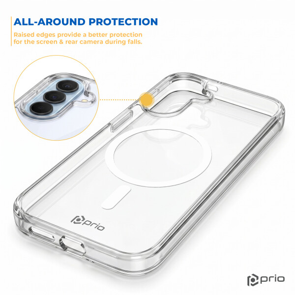 Funda protectora Prio MAG para Samsung S25+ transparente