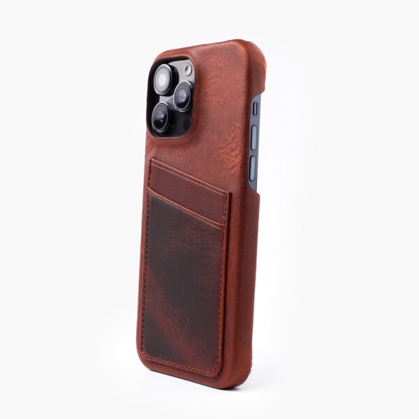 Wachikopa Full Wrap Lederhülle iPhone 15 Pro Max mit Kartenfächern