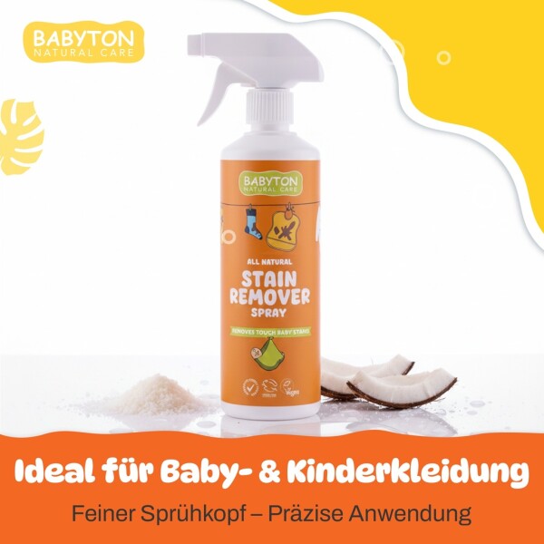 Babyton Stain Remover Spray 500 ml | Plant-based & Hypoallergenic