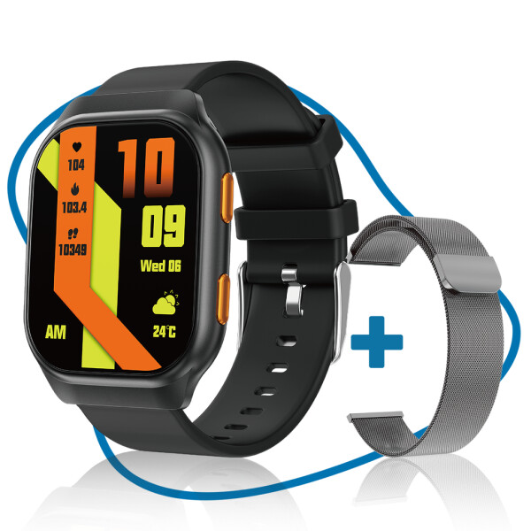 UFUZON Ishiva Smartwatch 1.96 inch AMOLED HD Display for with Bluetooth telephony