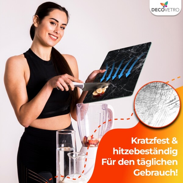 Decovetro Glass Cutting Board | 40x30cm | Glass Cutting Board | Easy to clean
