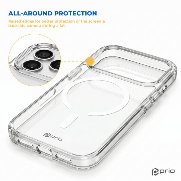 prio Protective Case MAG for iPhone 18 Pro Max / 17 Pro Max clear