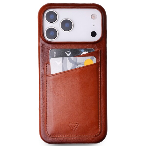 Wachikopa Full Wrap Leather Case for iPhone 17 Pro with Card Slots