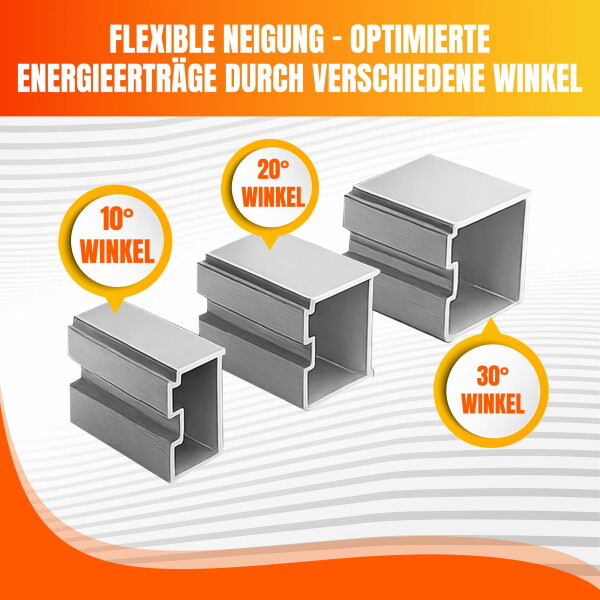 PV flat roof support