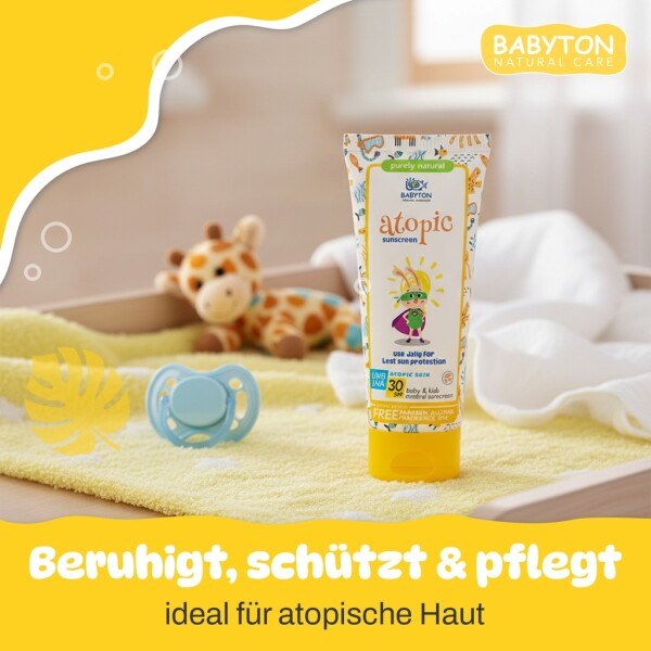 Babyton Mineral Sunscreen SPF 30 for Babies & Children – Sensitive Skin, Organic