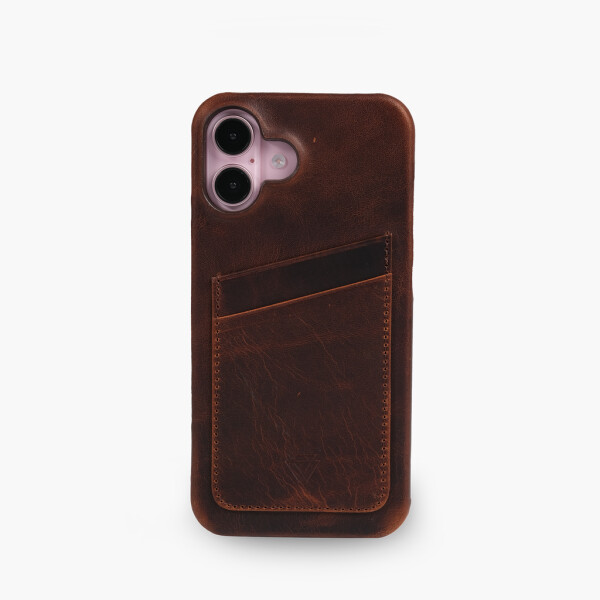 Wachikopa Full Wrap Lederhülle iPhone 16 Plus mit Kartenfächern