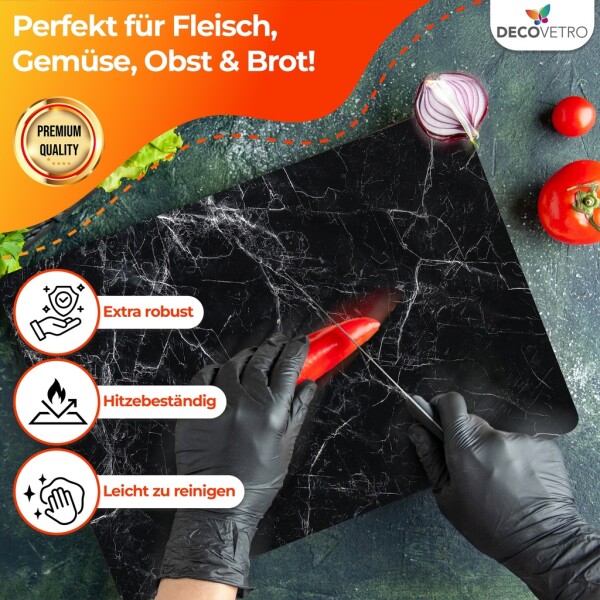 Decovetro Glass Cutting Board | 40x30cm | Glass Cutting Board | Easy to clean
