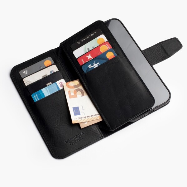 Wachikopa leather case compatible with iPhone 14 with card slot