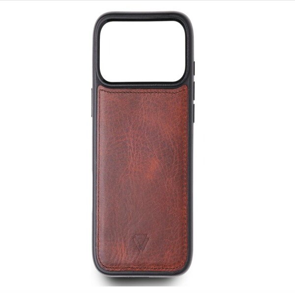 Étui en cuir Wachikopa pour iPhone 17 avec emplacement pour carte, compatible MagSafe