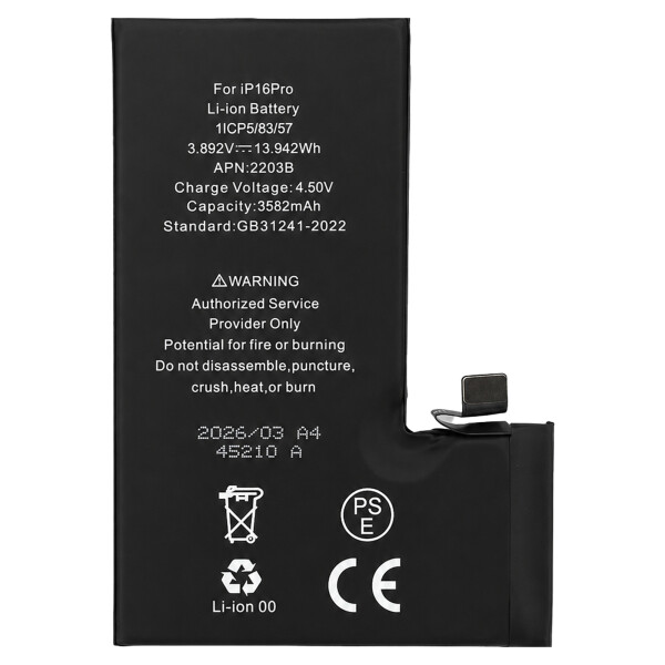 iPhone 16 Pro için Pil