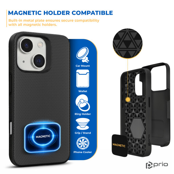prio Protective Cover for iPhone 15 (6.1in) black