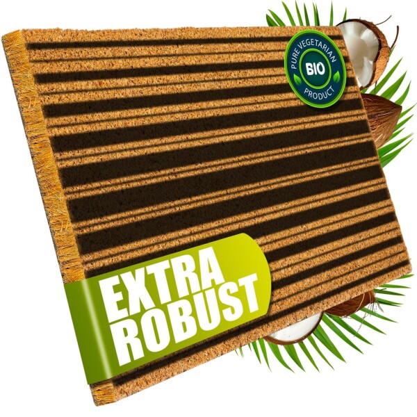 Decovetro® Coconut Mat Doormat | 40x60 cm | 100% natural coconut fibers