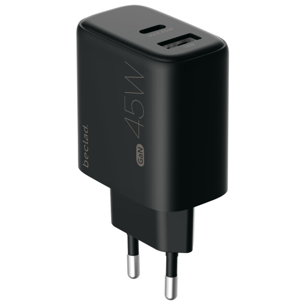 beclad. 45W 2 Port Travel Adapter (C+A Max 20W) BE-PT745