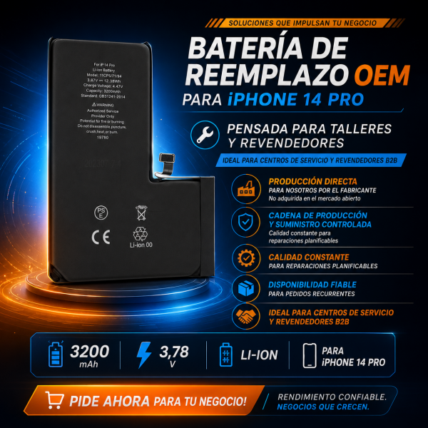 Batterie pour iPhone 14 Pro