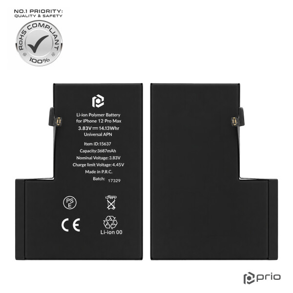 Bateria prio para iPhone 12 Pro Max (APN universal)