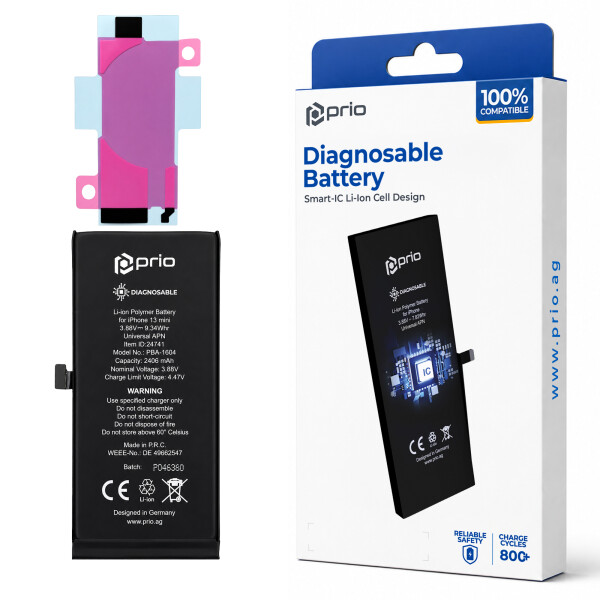 prio Diagnosable Battery for iPhone 13 mini