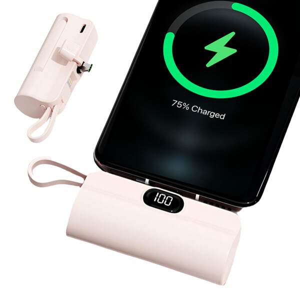UFUZON Ishiva Mini Power Bank 5000 mAh USB-C, Wireless Portable Charger